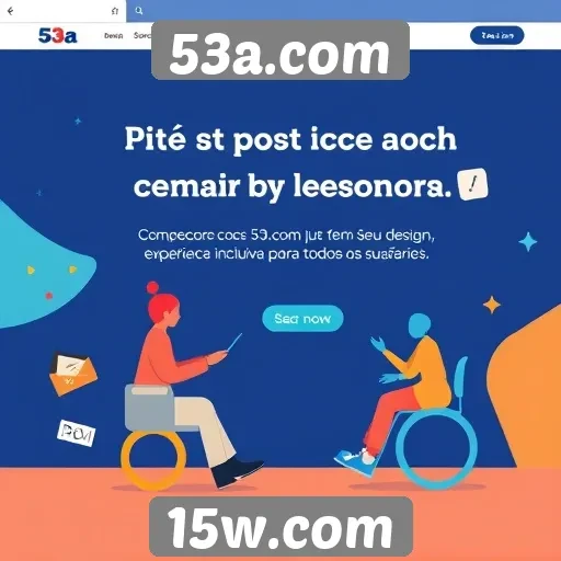 Acessibilidade e design do site 53a.com